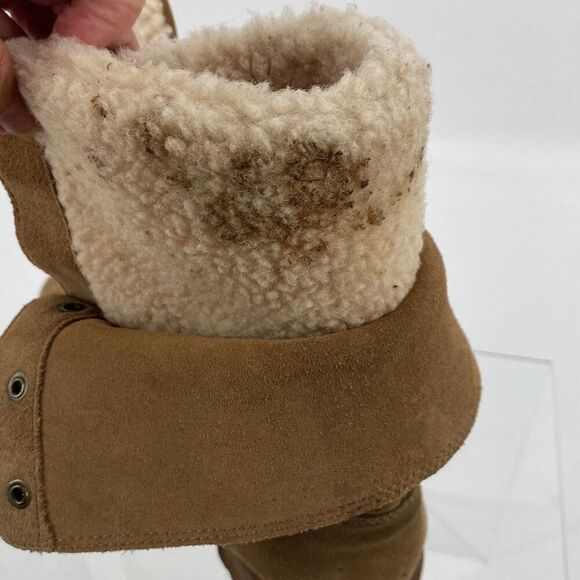 UGG Australia Gradin Water Resistant Chestnut Suede‎ Wool Lined Boots 8 - Picture 13 of 14
